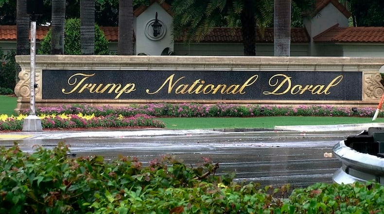 FILE - This image from video shows the Trump National Doral in Doral, Fla., June 2, 2017. (AP Photo/Alex Sanz, File)