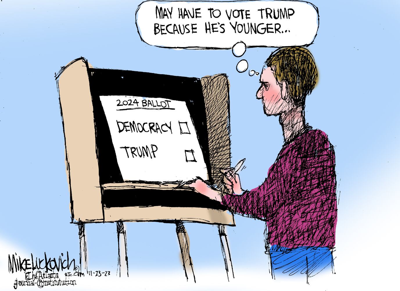 CARTOONS: Mike Luckovich, Nov. 26, 2023