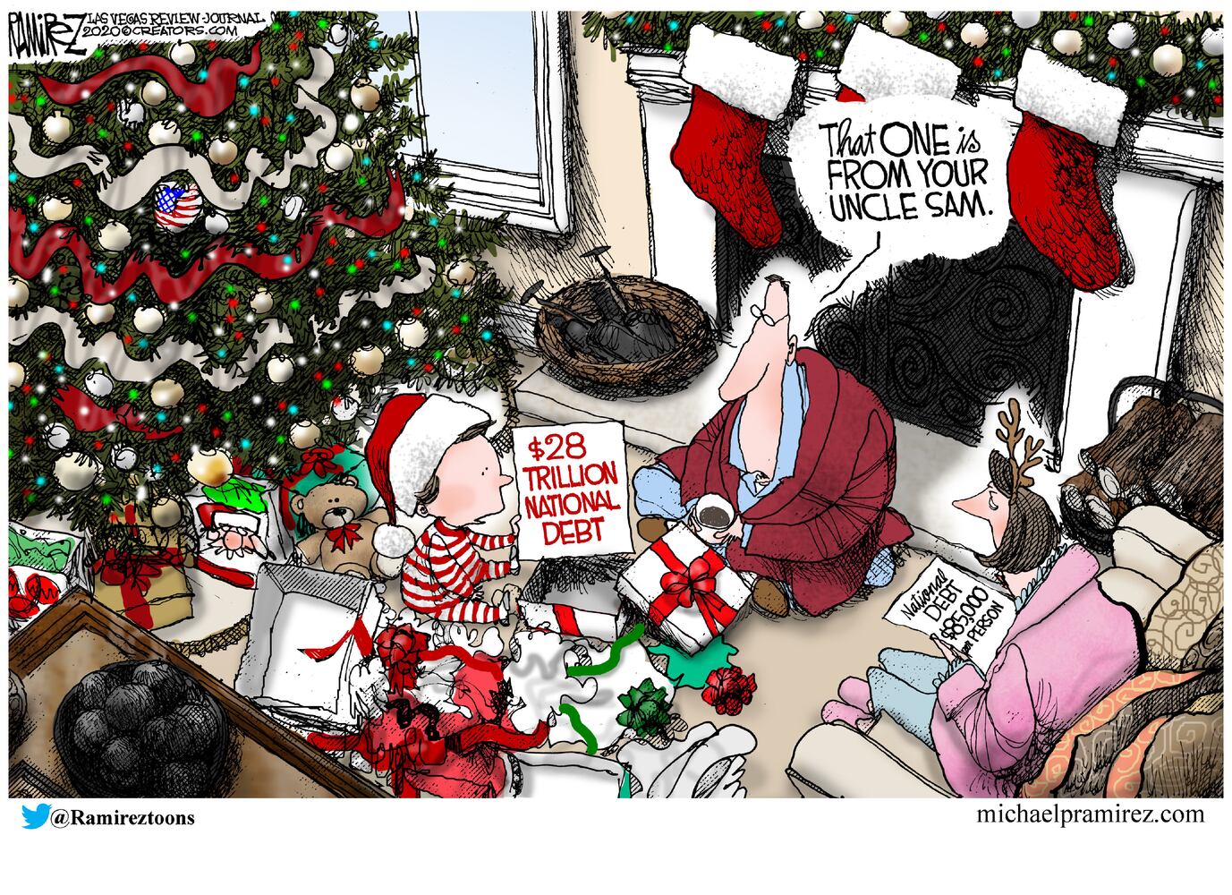 Week in cartoons: Stimulus checks, Christmas and more