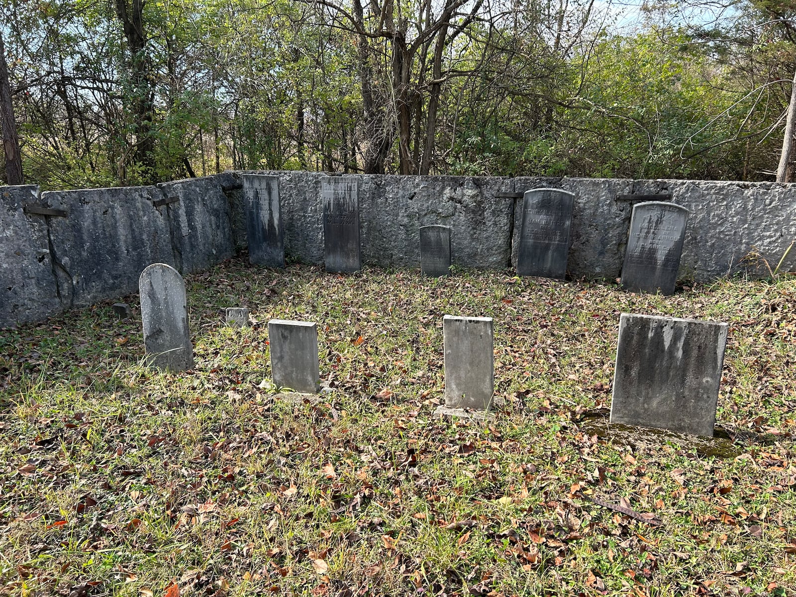 Arnold family cemetery at Carriage Hill MetroParks Historical Trail. CONTRIBUTED / BRENDA COX