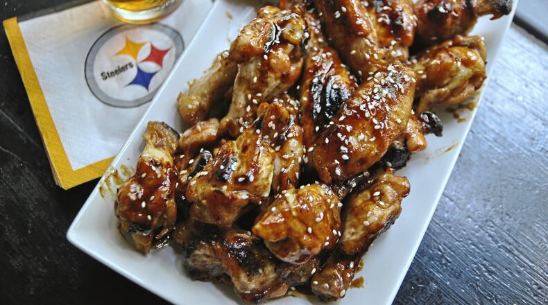 Honey Sriracha Wings with Sesame (Gretchen McKay/Pittsburgh Post-Gazette/TNS)