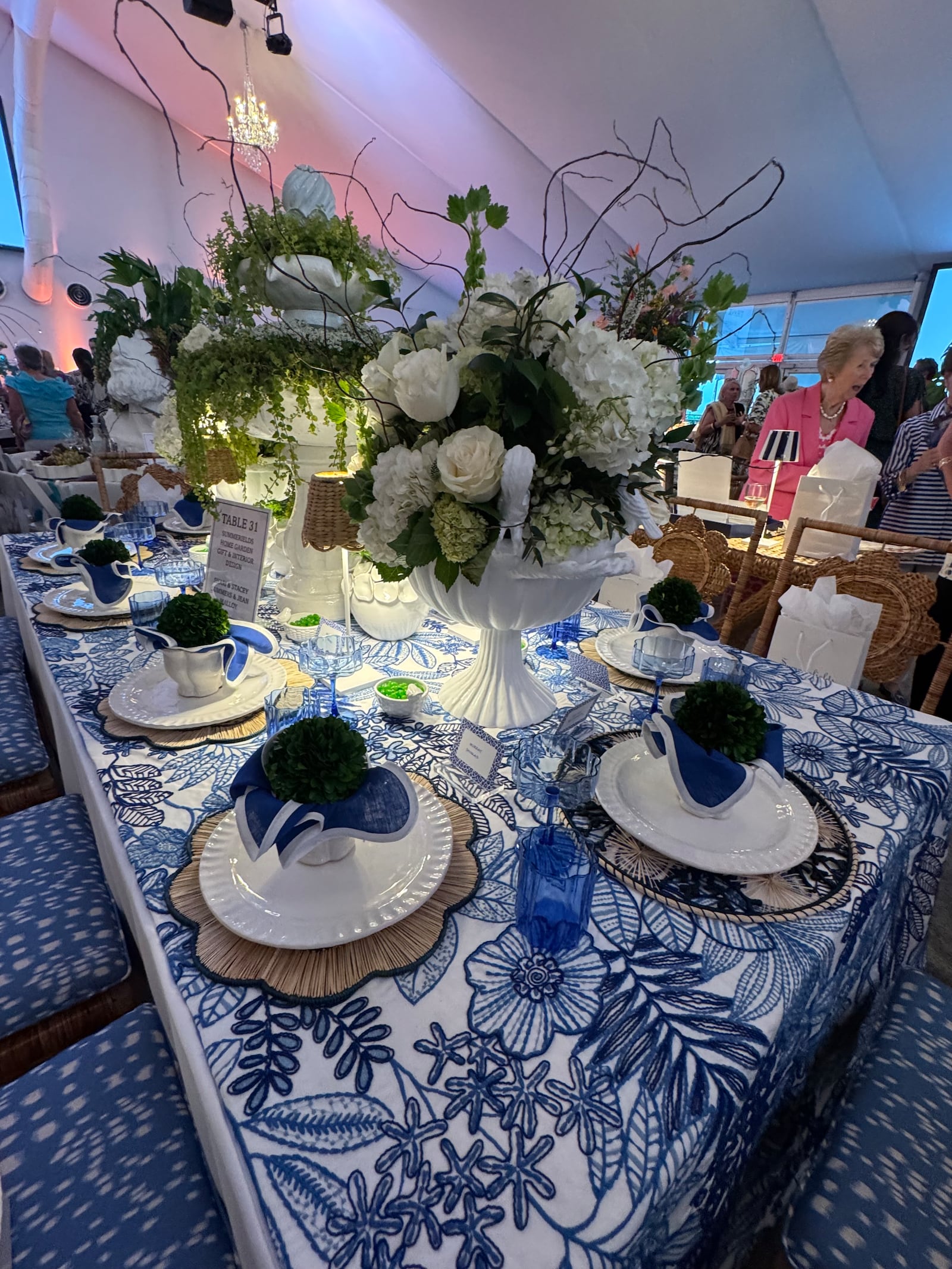 Dayton Dines by Design was inspired by an event in Florida called, "Naples Tables." Pictured are tablescapes from the February 2025 event (CONTRIBUTED PHOTO).
