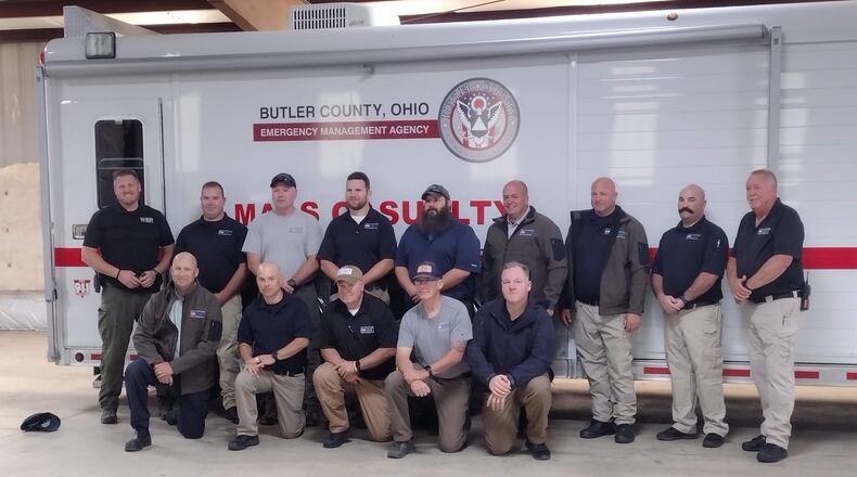 A team of emergency responders from 11 area agencies, including Englewood police and fire, have been deployed through the Butler County Emergency Management Agency to help stage rescue efforts when Hurricane Ian hits Florida.