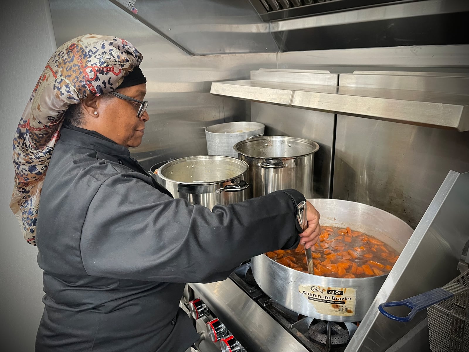 Tricia’ Delicious Catering is located at 4224 Hoover Ave. in Dayton. Pictured is Patricia Rucker, who owns the carryout soul food restaurant with her son, Darryl Manson. NATALIE JONES/STAFF