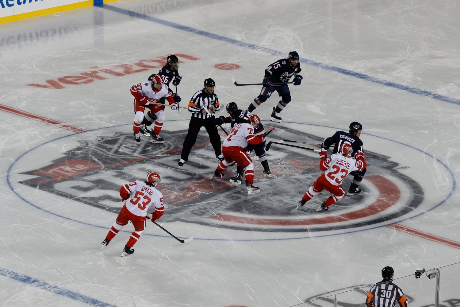 Red Wings Blue Jackets Hockey