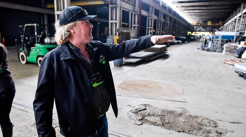Darryl Cuttell, CEO of Darana Hybrid electro-mechanical solutions, gives a tour of the facility Wednesday, May 13, 2020 on Belle Avenue in Hamilton. The company has been working on updating the building since they bought it. Darana Hybrid installs conveyor systems for a variety of industries around the country and beyond. NICK GRAHAM / STAFF