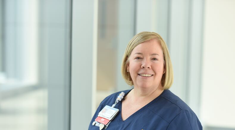 Michele Nadolsky, BSN, RN, has been at Dayton Children’s for 28 years, most recently as a clinical team leader in the emergency department, the region’s only level 1 pediatric trauma center. Michele became one of Dayton Children’s first trauma nurse leaders in 2011; a program that has been recognized by the American College of Surgeons. Michele routinely trains new students and nurses from Wright-Patterson Air Force Base. Michele guides novice airmen through the intricacies of emergency medicine and prepares these troops for deployment overseas. (CONTRIBUTED)