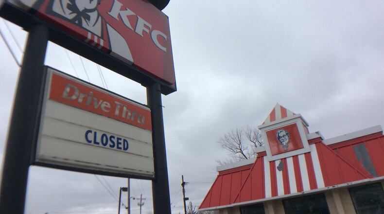 This KFC at 4023 W. Third St. in Dayton will reopen after a demolish-rebuild project. MARK FISHER/STAFF