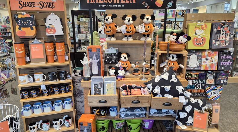 There's no shortage of Halloween and seasonal merchandise at Reichley's Hallmark at Fairfield Mall. Michael Kurtz/Staff
