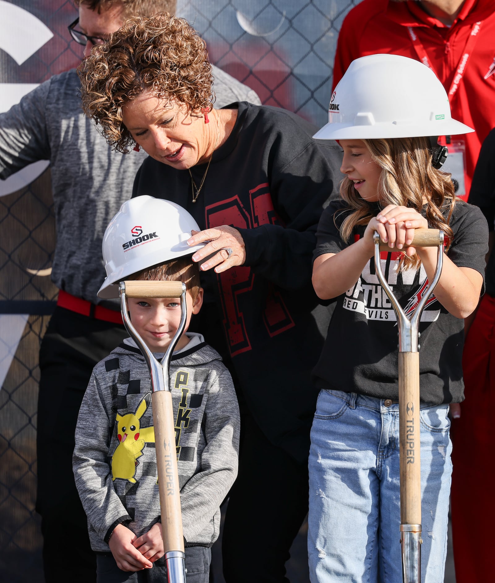 Tipp City Schools held a groundbreaking celebration on Friday, Oct. 17 for its new prekindergarten through eighth grade school, which is being constructed on North Hyatt Street on land between the existing Tippecanoe Middle School and L.T. Ball Intermediate School. BRYANT BILLING / STAFF