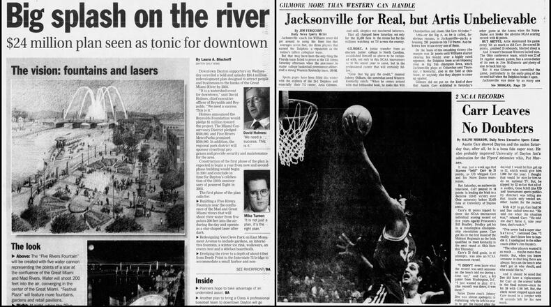 Dayton Daily News front page collage