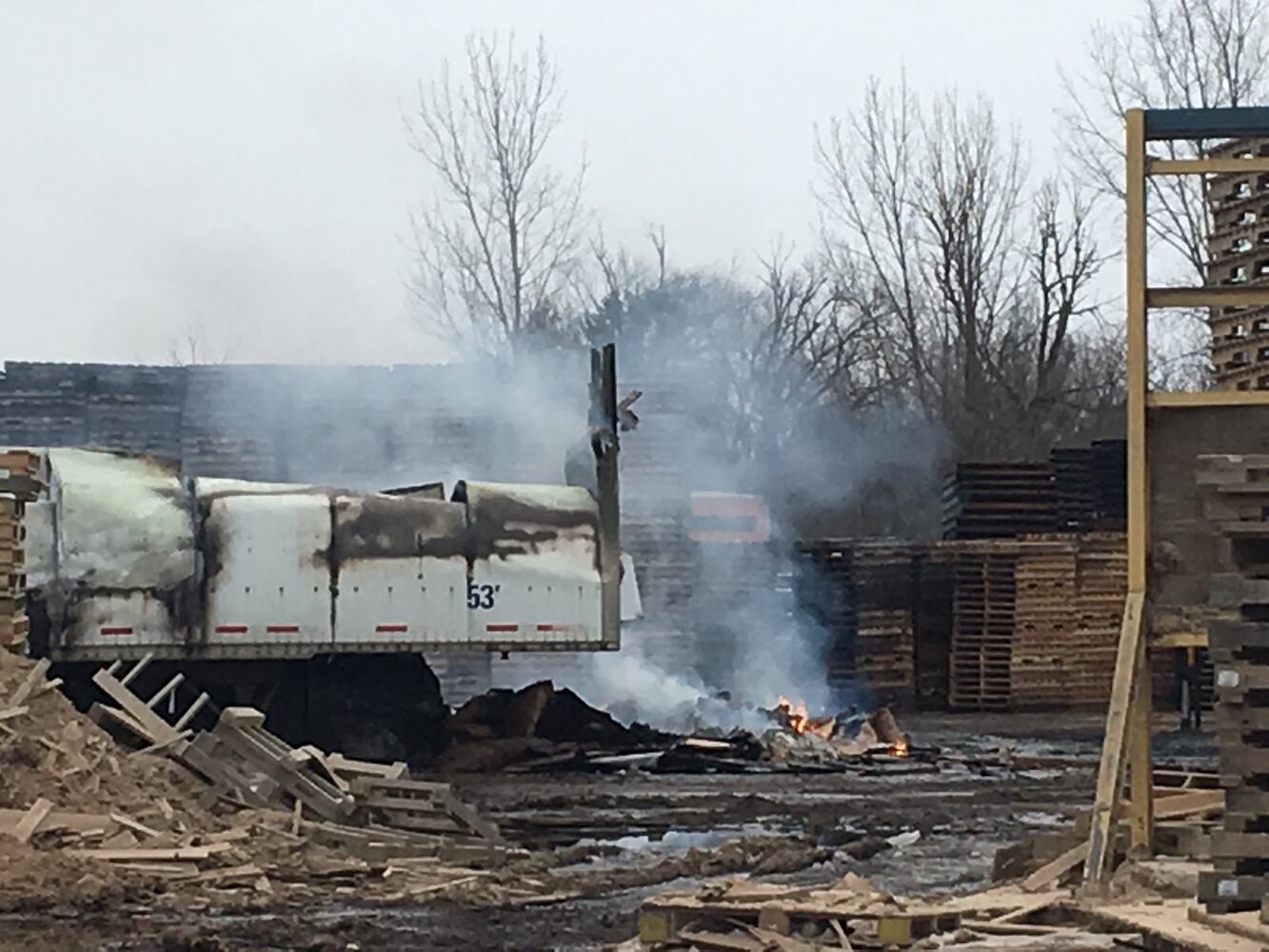 PHOTOS: Flames seen in BDL Supply fire in South Charleston