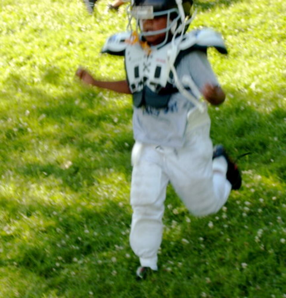 Pee Wee football practice