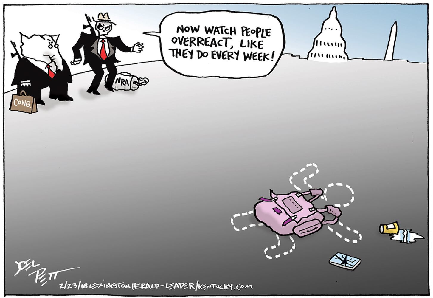 Week in cartoons: The NRA, arming teachers and more