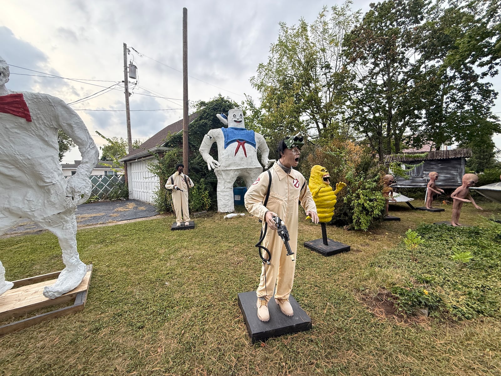 Businesses nearby the popular Foy's Halloween and Variety Store gearing up for another season. Photos by Alex Cutler
