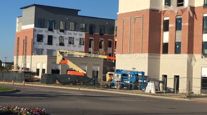 A Staybridge Inn & Suites under construction in Austin Landing is seeking a liquor permit. NICK BLIZZARD/STAFF