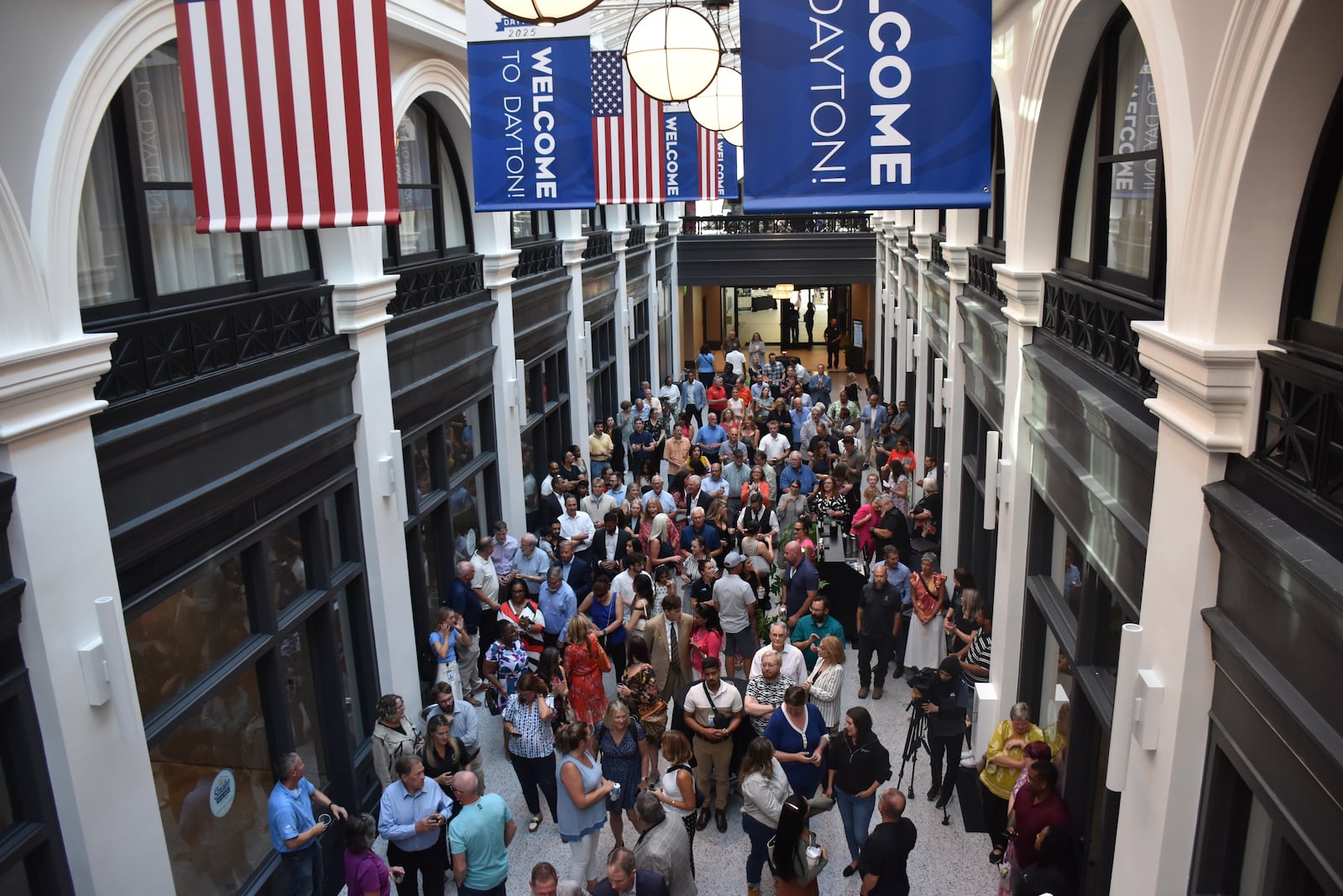 The second and final phase of the Dayton Arcade rehab project is finished. A ribbon-cutting event was held July 24, 2025 to celebrate this milestone. CORNELIUS FROLIK / STAFF