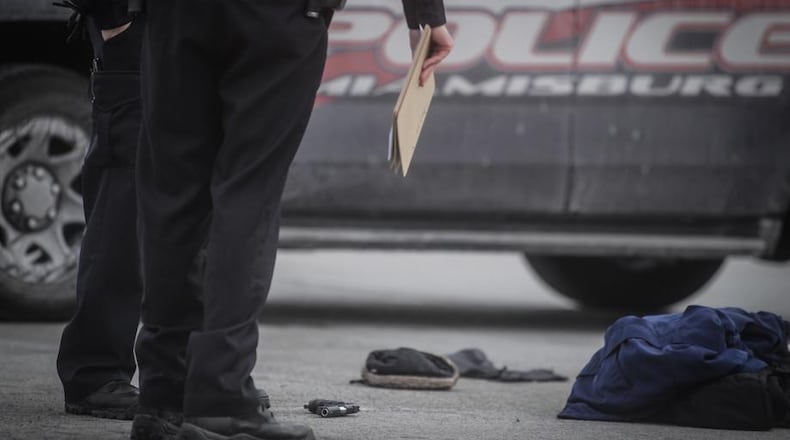 A 17-year-old Dayton defendant faces 10 charges after he was shot seeking to flee from a robbery scene near the Ohio 725/I-75 interchange. FILE PHOTO