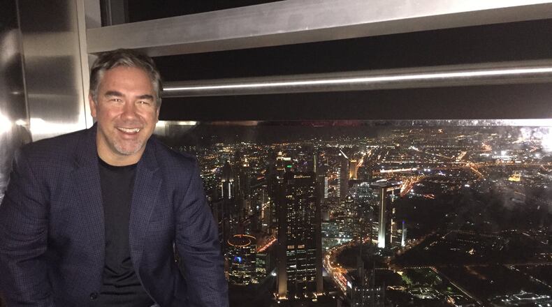 A Woolpert photo of Scott Cattran, Woolpert president and chief executive, in Dubai in 2017. CONTRIBUTED