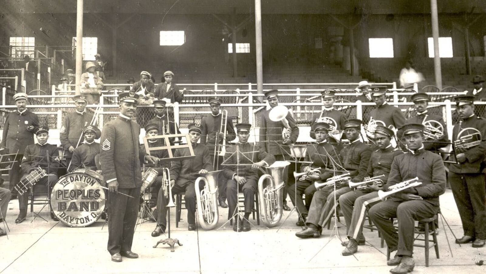 The popular Dayton Peoples Band which led the Dayton Marcos’ Opening Day parade from the Mint Hotel on the city’s West Side to downtown Dayton on June 12, 1920. Saturday has been proclaimed “Dayton Marcos Day” by the Dayton City Commission. FILE PHOTO
