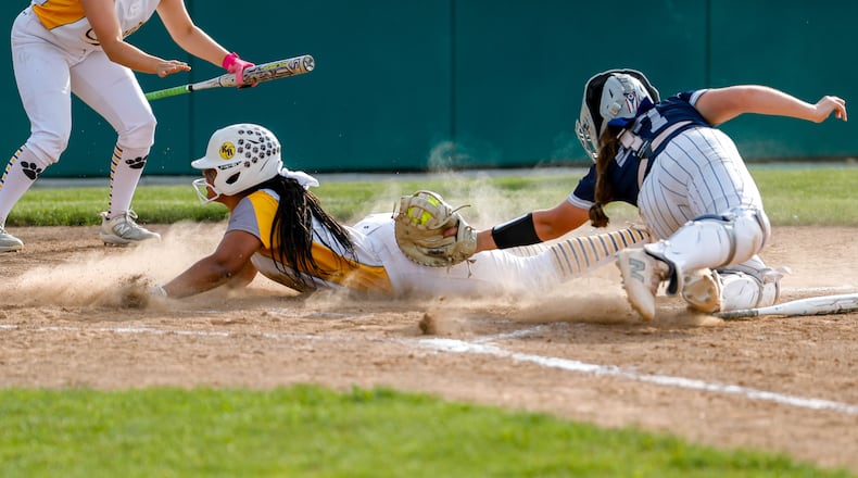Kenton Ridge defeated Granville 6-2 in a Division II regional championship game at Wright State University on Friday, May 24, 2024. Michael Cooper/CONTRIBUTED