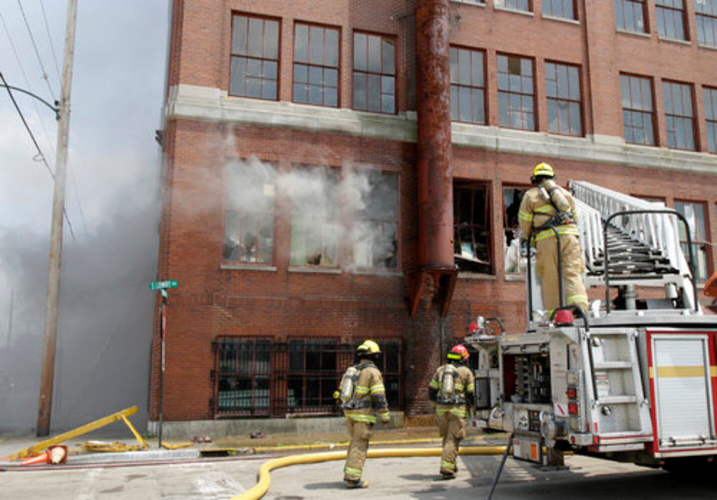 Fire at the Crowell-Collier Building