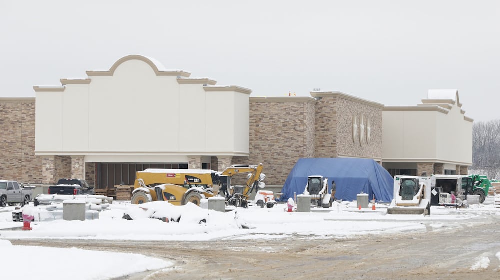 The first Buc-ee's in Ohio is another step closer to opening. Huber Heights council has voted to approve a liquor permit for the business, which is being built on Ohio 235. Company officials say the store will open in April. BRYANT BILLING/STAFF