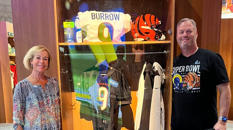 Steve and Suzanne Millard of Washington Twp. traveled to California to watch the Cincinnati Bengals take on the Los Angeles Rams. Despite the Bengals' loss, Steve Millard said he is “extremely excited” for the upcoming season and the Bengals' "young, talented nucleus.” CONTRIBUTED