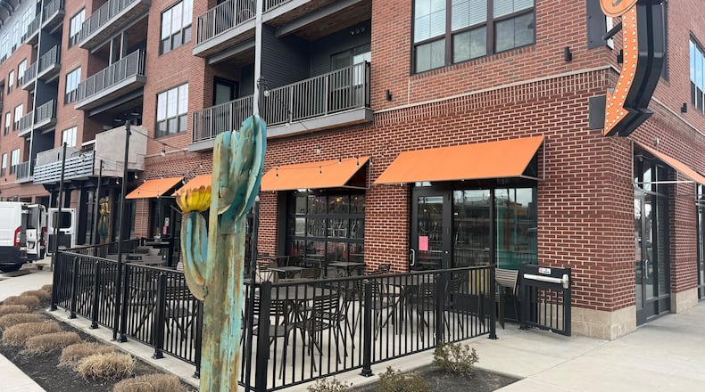 Mikey’s Late Night Slice is opening its first location in the Dayton region at 503 E. First St. This is the former space of Local Cantina, which closed in March. CORNELIUS FROLIK / STAFF