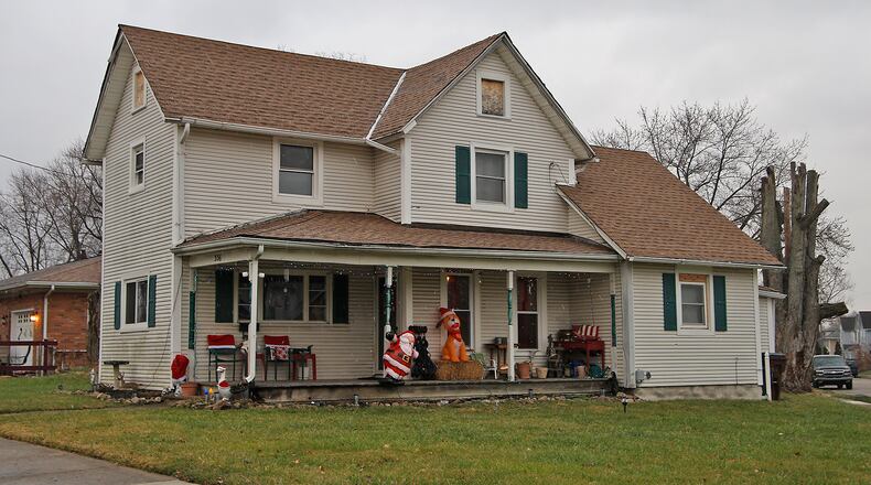 A house in the 300 block of Montgomery Avenue in Springfield where a shooting occured over the weekend. BILL LACKEY/STAFF