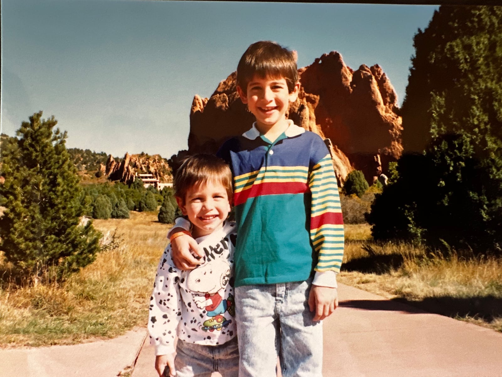 Mo Zahedi (Right) with his younger brother Riza taken in 1992 at Garden of the Gods in Colorado. CONTRIBUTED