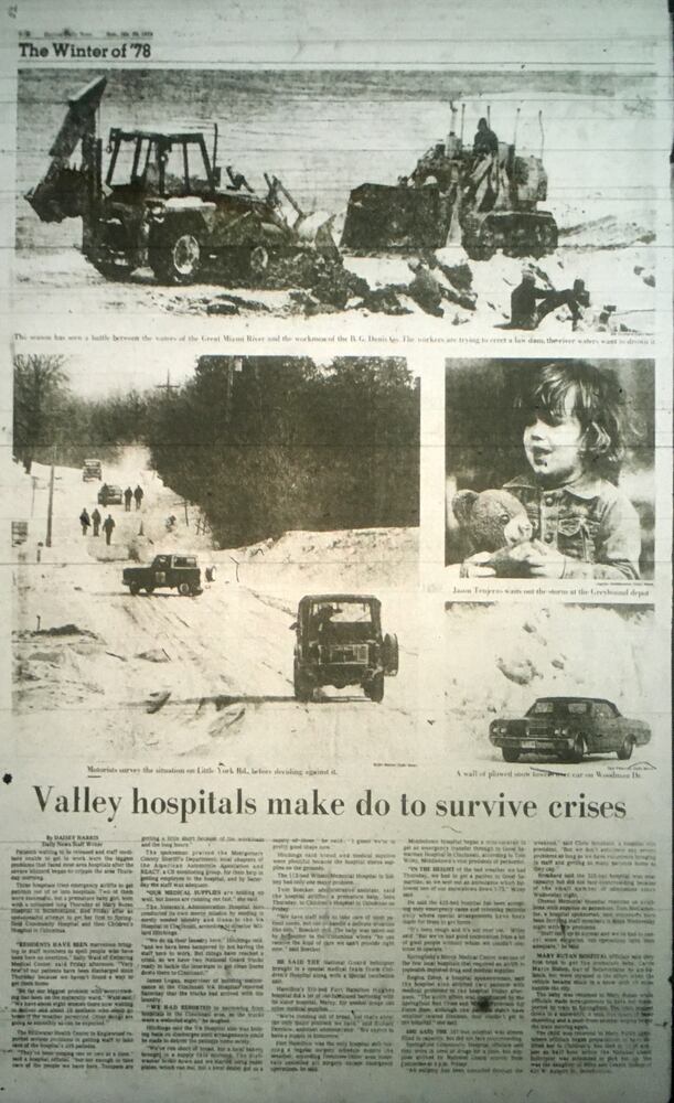 1978 blizzard newspaper pages