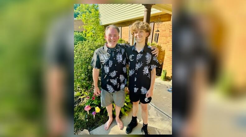 Chris Mahaffey, pictured with son Jack, will be inducted into the GDUSBC Hall of Fame for superior performance. - CONTRIBUTED