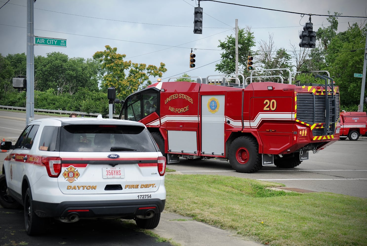 Fuel tanker leaking gasoline