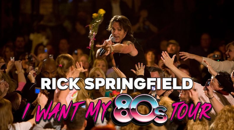 "Jessie's Girl" rocker Rick Springfield and special guests are swinging through the Rose in Huber Heights on June 23, as a part of his "I Want My '80s Tour." CONTRIBUTED
