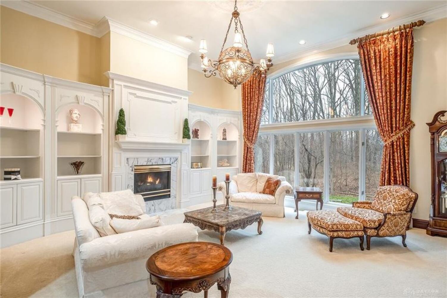 French country-style home offers grand social areas
