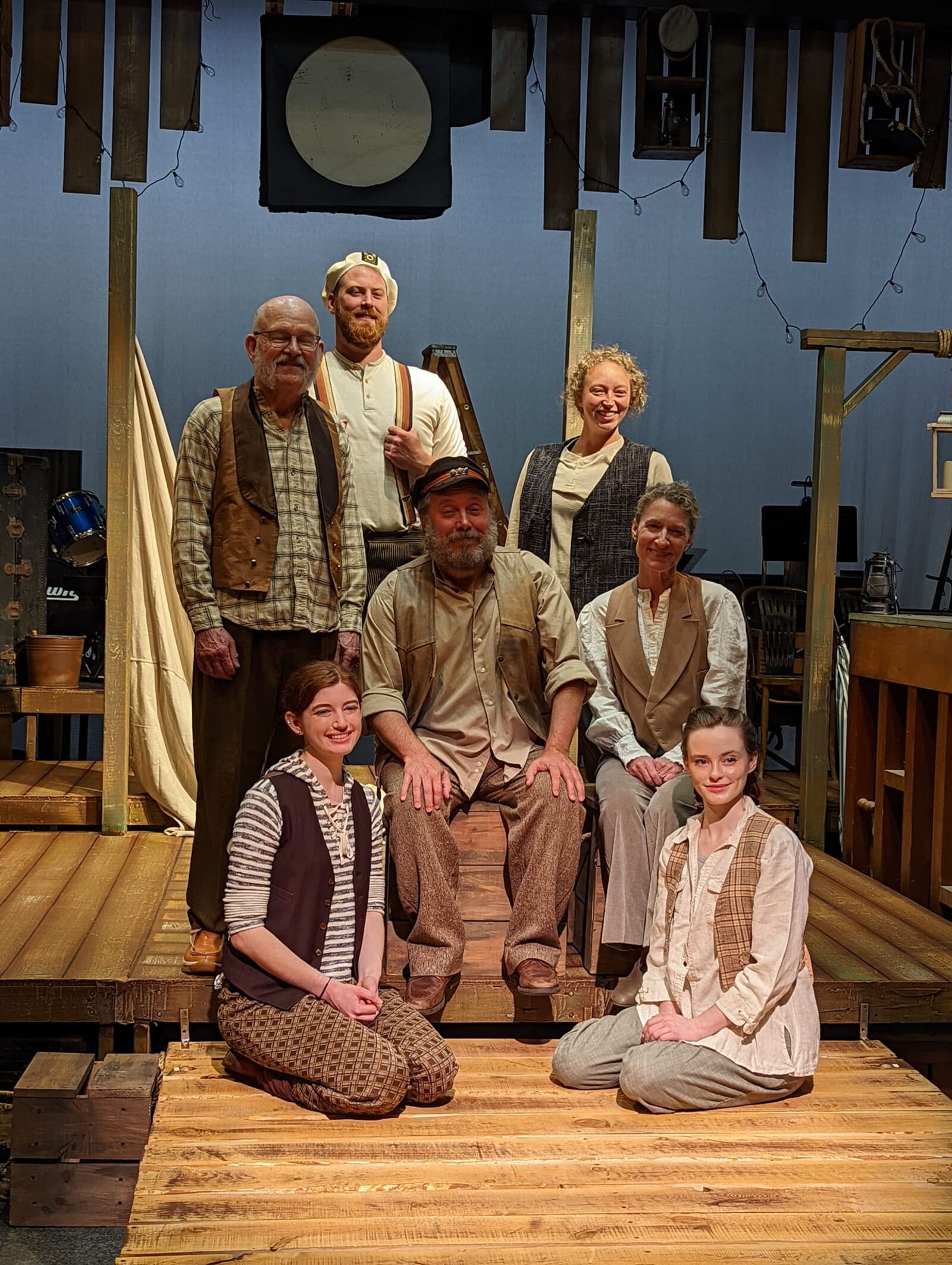 The cast of Dayton Theatre Guild's production of "The Old Man and the Old Moon." CONTRIBUTED