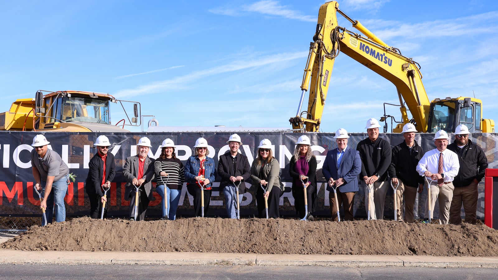Tipp City Schools held a groundbreaking celebration on Friday, Oct. 17 for its new prekindergarten through eighth grade school, which is being constructed on North Hyatt Street on land between the existing Tippecanoe Middle School and L.T. Ball Intermediate School. BRYANT BILLING / STAFF