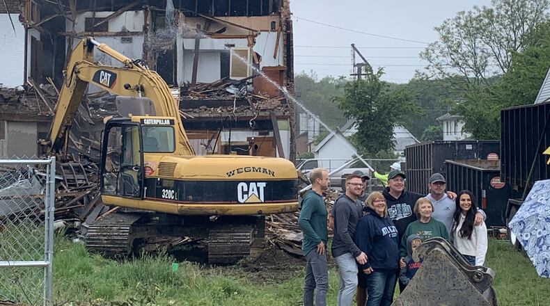 Demolition crews cleared the way in downtown Camden recently for the new headquarters of MedShip, LLC, a company that specializes in direct-shipping surgical dressings to patients.