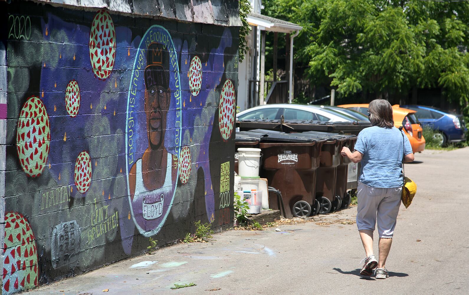 PHOTOS: Yellow Springs murals remember George Floyd