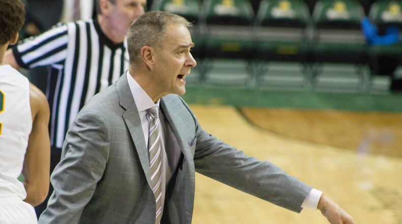 Wright State coach Scott Nagy during a game vs. IUPUI on Dec. 30, 2017, at the Nutter Center. Allison Rodriguez/CONTRIBUTED