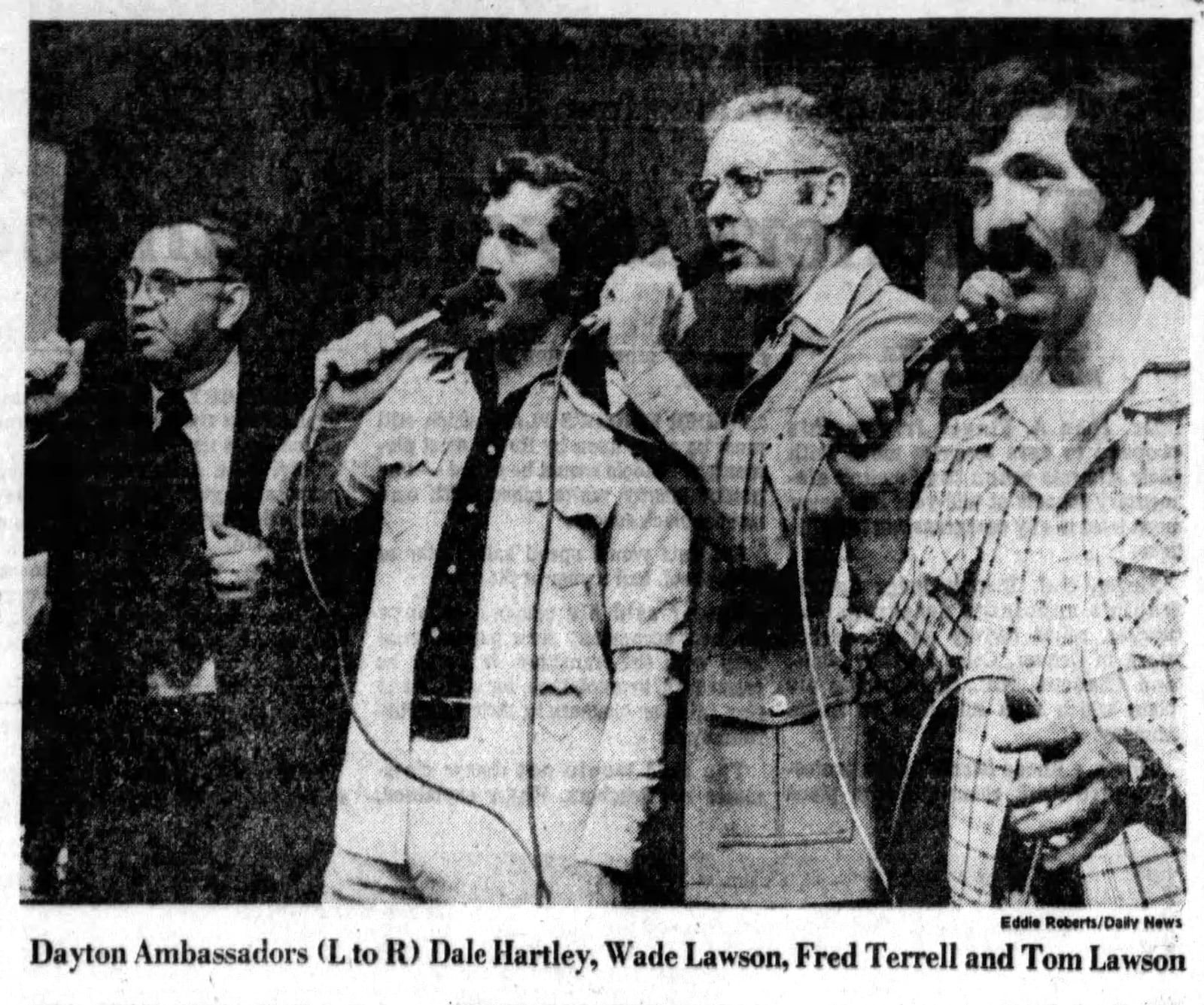 Police 'Ambassadors' group took to gospel singing for off-duty pleasures in 1976. DAYTON DAILY NEWS ARCHIVES