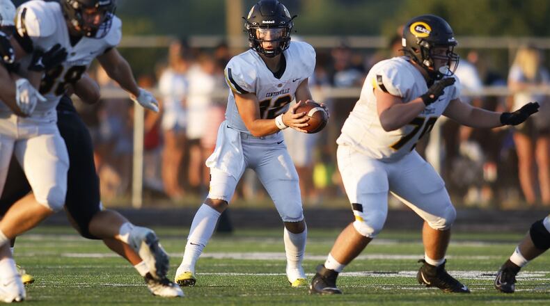 Centerville defeated Lakota East on Friday, Aug. 19, 2022 at Lakota East High School in Liberty Township. NICK GRAHAM/STAFF