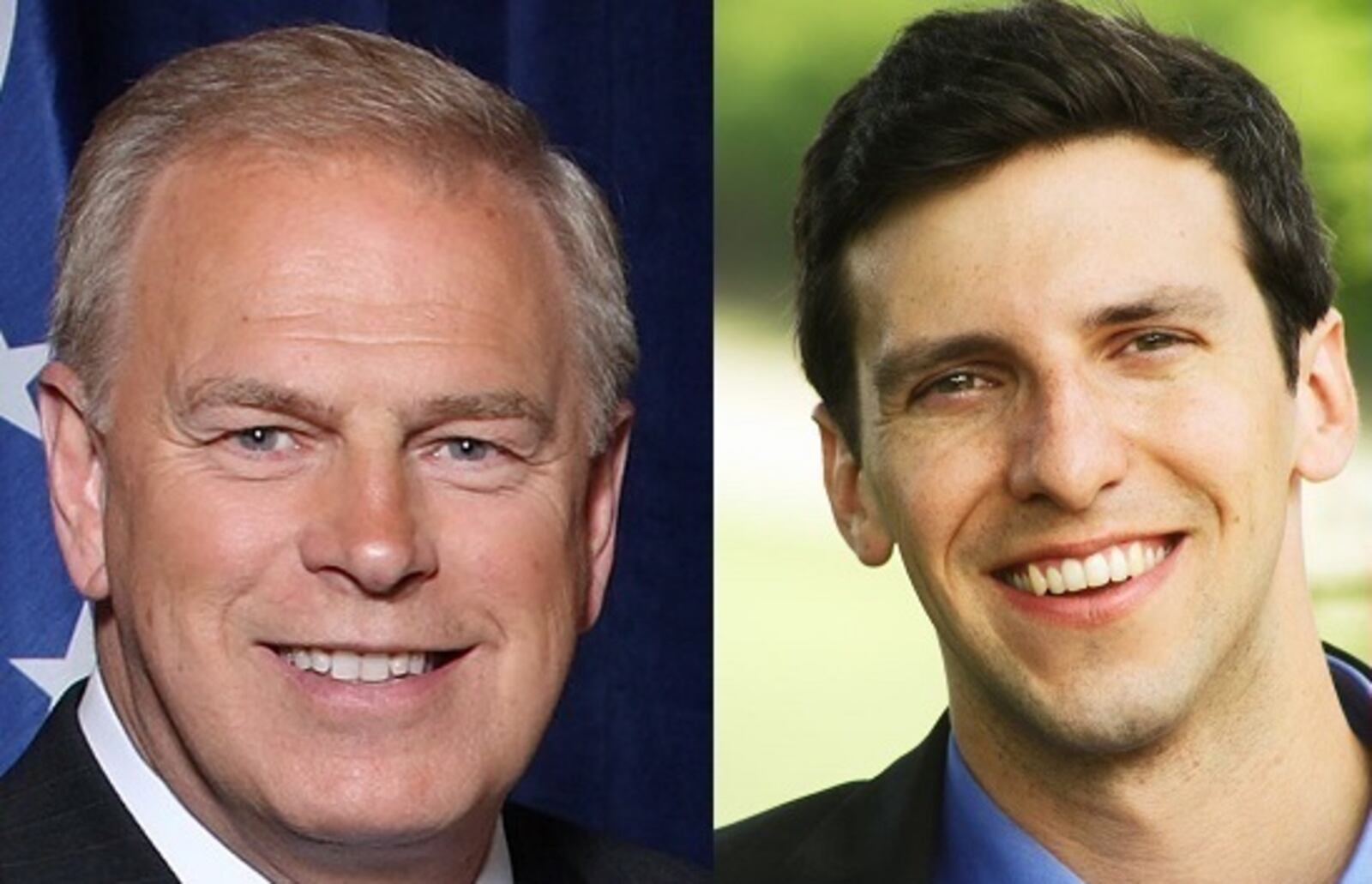 Democratic U.S. Senate candidates Ted Strickland (left) P.G. Sittenfeld (right)