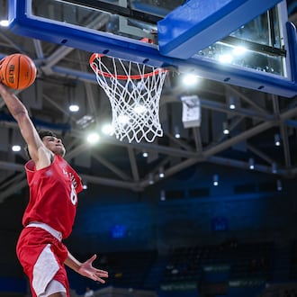 Miami’s Justin Kirby goes up for a dunk during their game against Buffalo on Tuesday, Feb. 3, 2026 at Alumni Arena. MIAMI ATHLETICS / CONTRIBUTED PHOTO