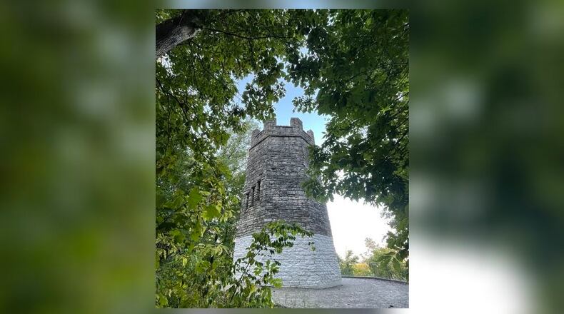 Ghost stories have long been told about Lookout Tower - also known as Frankenstein's Castle and the Witch's Tower - at Hills & Dales MetroPark. DEBBIE JUNIEWICZ