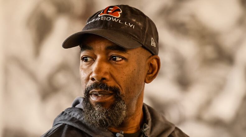 James Pate is an artist, curator and owner of Black Palette Art Gallery on West Third Street. JIM NOELKER/STAFF