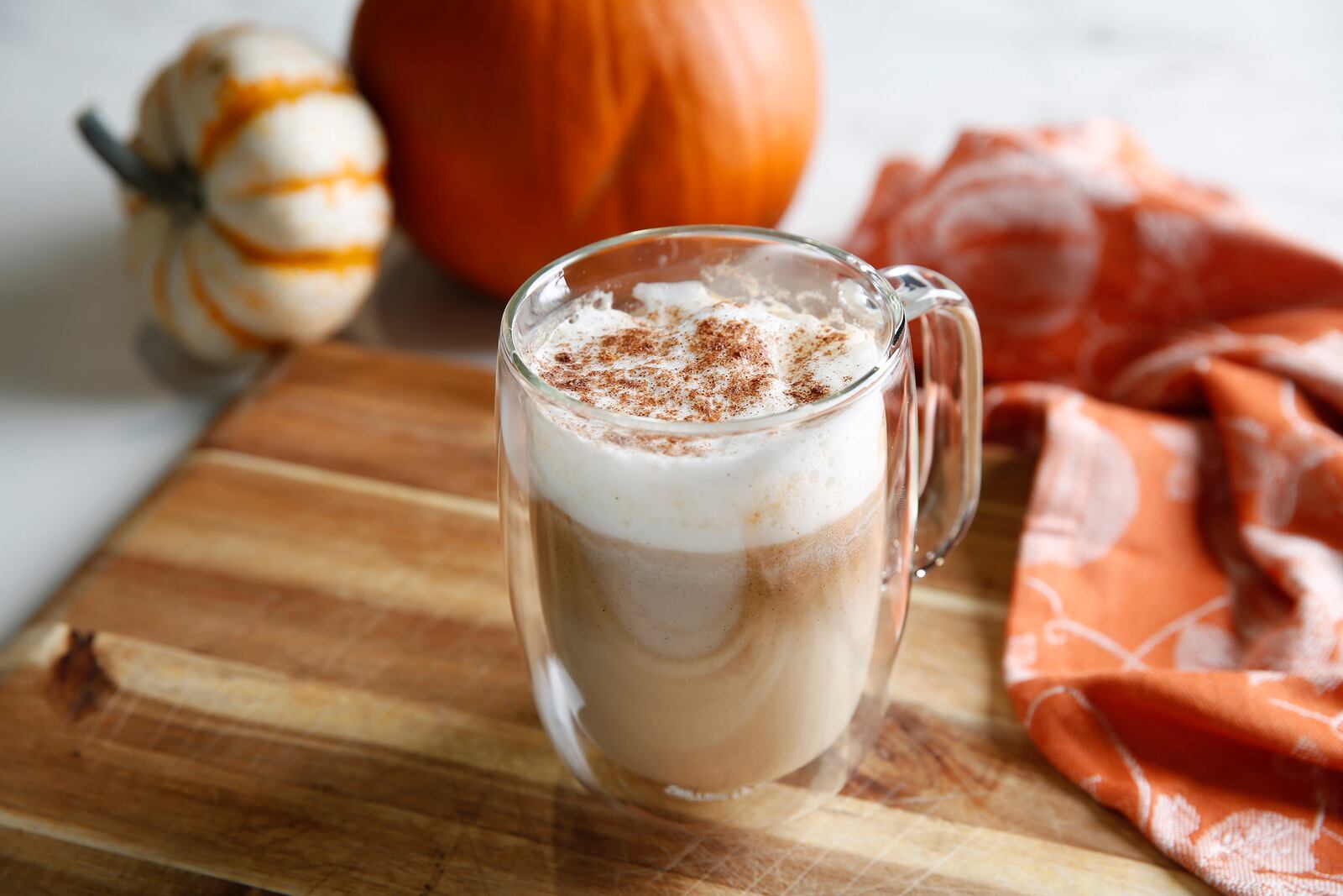 A healthier do-it-yourself version of Pumpkin Spice Latte, on September 26, 2018. (Rose Baca/Dallas Morning News/TNS)