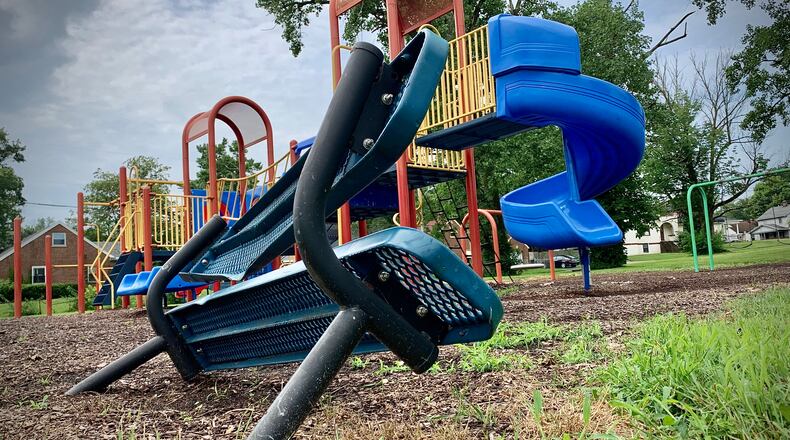 People Living in the area of Residence Park complained that the courts have cracks and weeds and the park is in rough shape. MARSHALL GORBY\STAFF