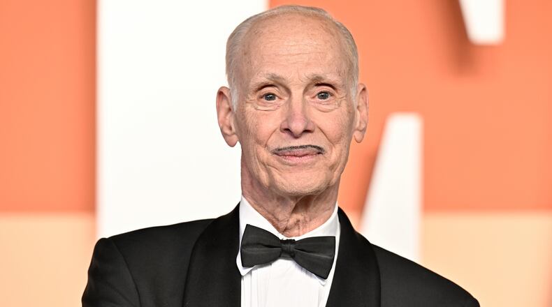 John Waters arrives at the Vanity Fair Oscar Party on Sunday, March 2, 2025, at the Wallis Annenberg Center for the Performing Arts in Beverly Hills, Calif. (Photo by Evan Agostini/Invision/AP)